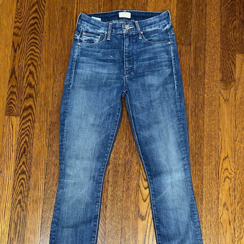 MOTHER Women's Straight Leg Jeans - Dark Blue